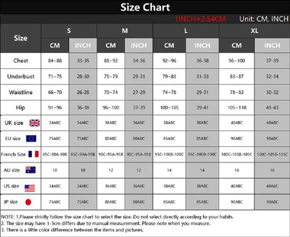 2 piece women's black scallop chest cup